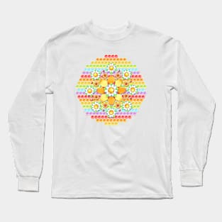 Candy Rainbow Daisy Long Sleeve T-Shirt